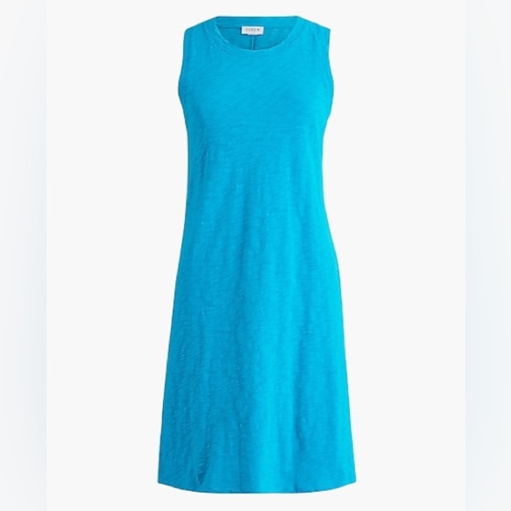 J Crew blue knit tank dress Size L
